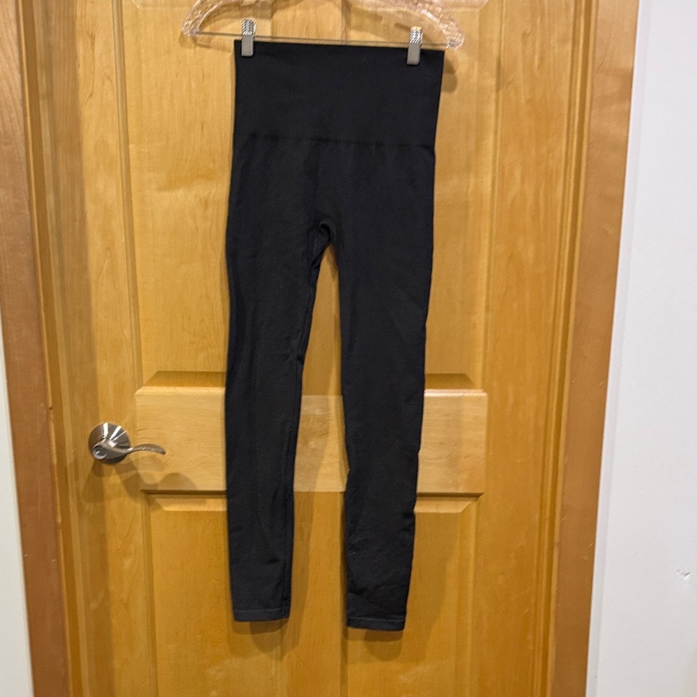 Elietian dark gray/ black leggings one size